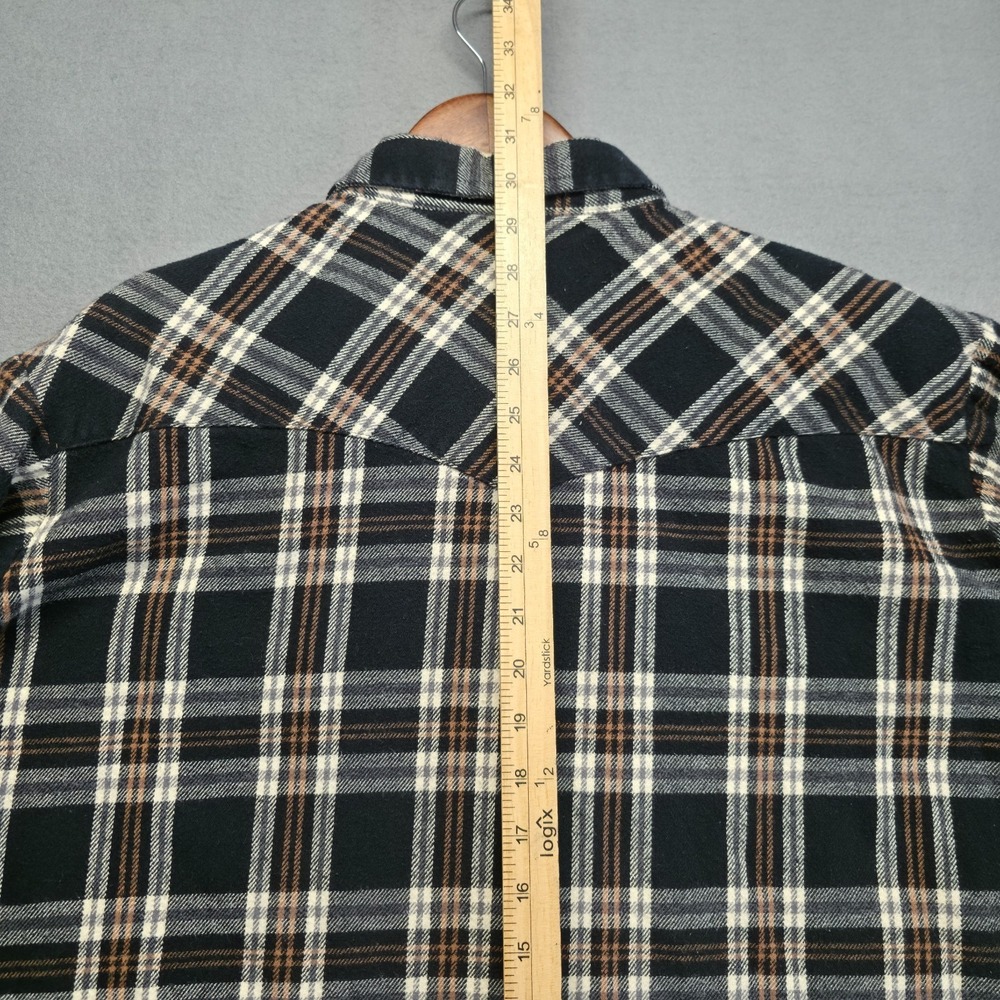 Ely Cattleman Men's Plaid Pearl Snap Western Flannel Size XL - Picture 6 of 8